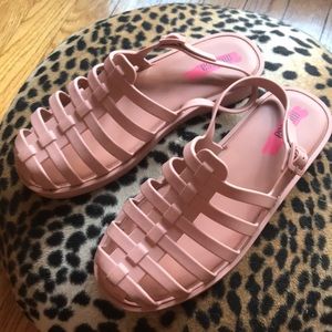 Melissa Jelly Sandals, Disco AD in Cloudy Pink
